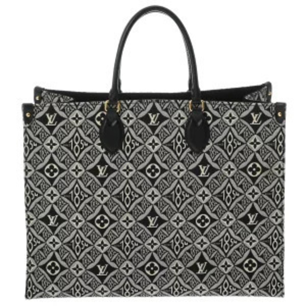 Louis Vuitton Monogram Jacquard On The Go Gris Tote Bag